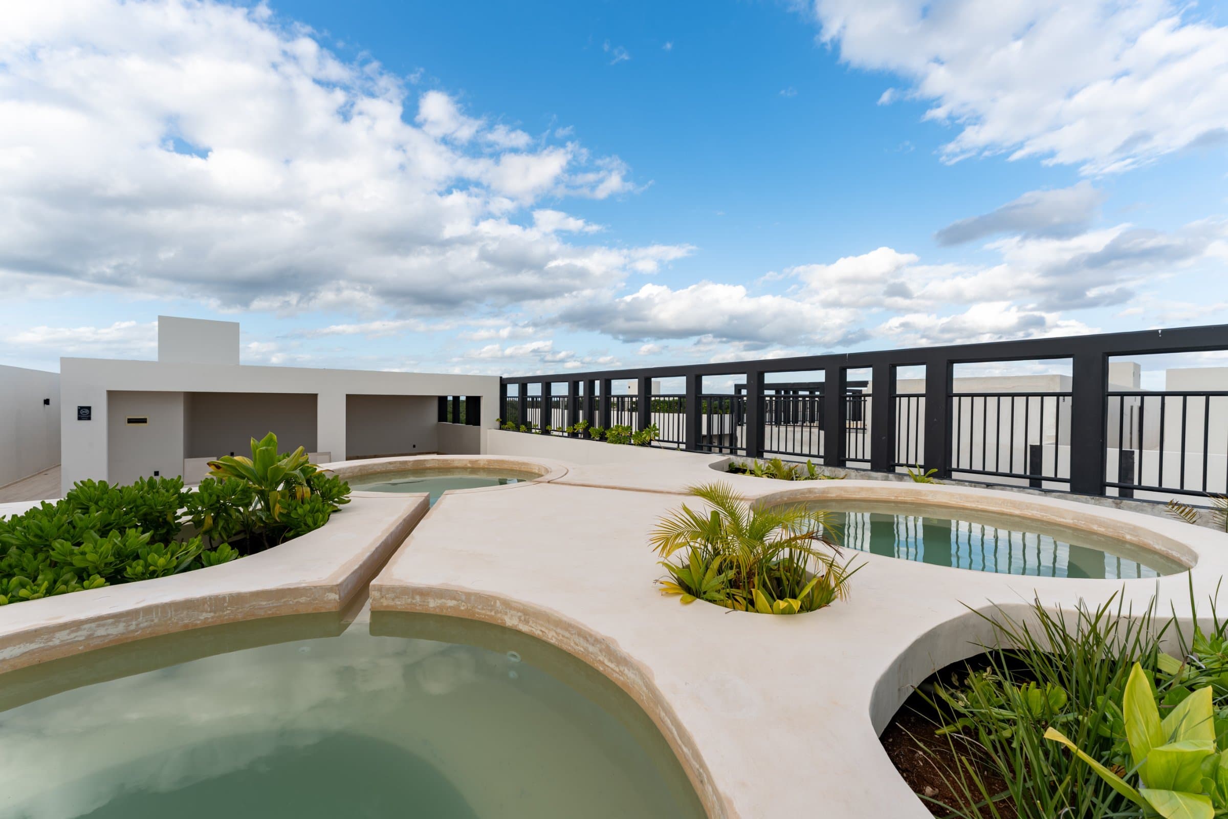Rooftop pools